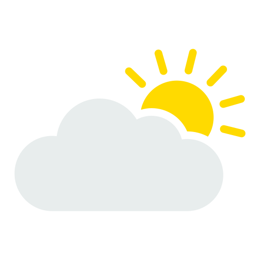 few clouds